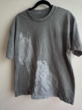 Gray RWT 2023 Beyonce Concert Tee with Horse Print “No Skips” Sz Lg // Faded